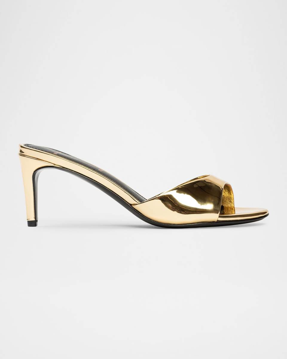 Freddie Metallic Stiletto Mule Sandals